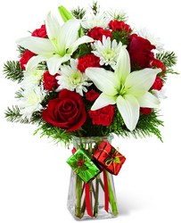 The Joyous Holiday Bouquet from Visser's Florist and Greenhouses in Anaheim, CA